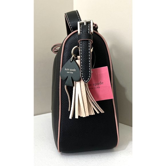 New Kate Spade Anyday Medium Shoulder Bag Pebble Leather Black multi - Picture 6 of 6